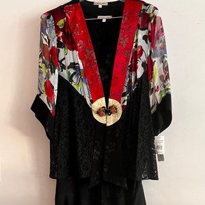 Spencer Alexis Evening Outfit: Kimono Jacket, Matching Tank and Maxi Skirt (2x)